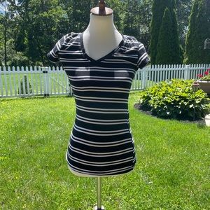 Wet Seal Striped V-Neck